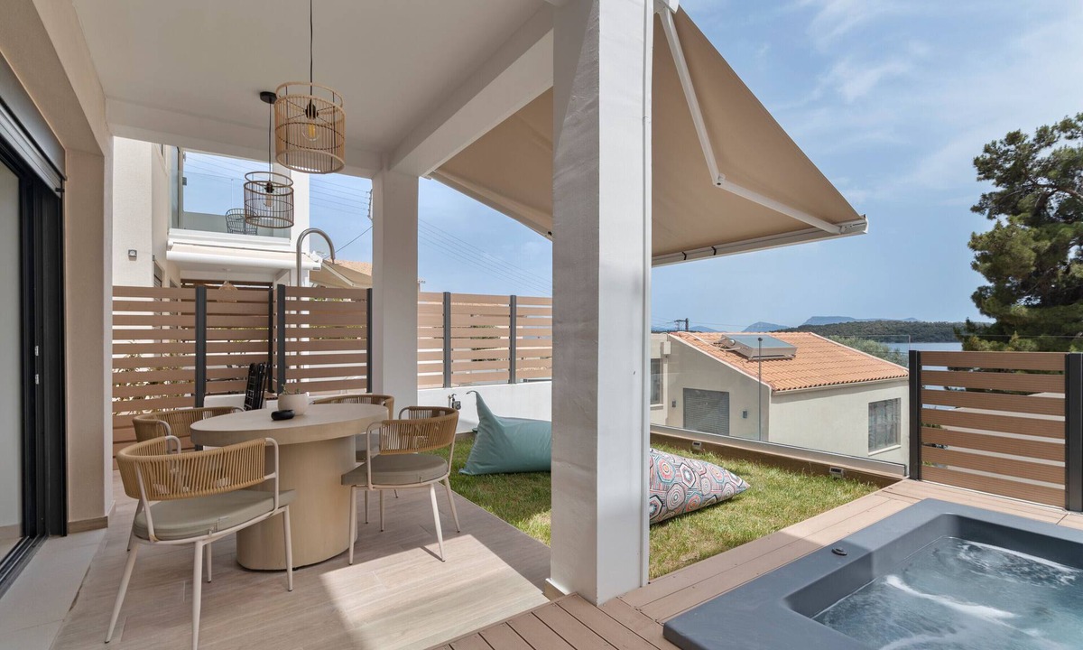Perigiali Apartment | Apartment 'Mella Roa - Ivory' with Sea View, Wi-Fi and Air Conditioning