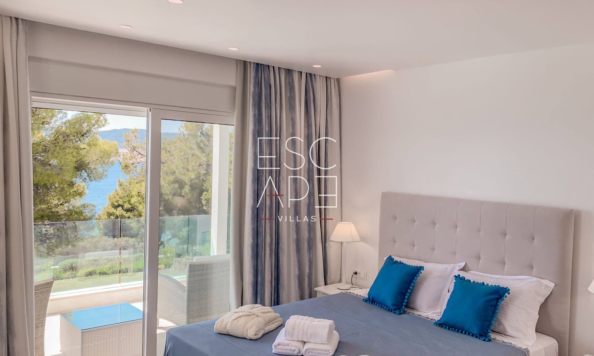 Kosta Villa | Modern minimal villa , walking distance to the beach,amazing sea view