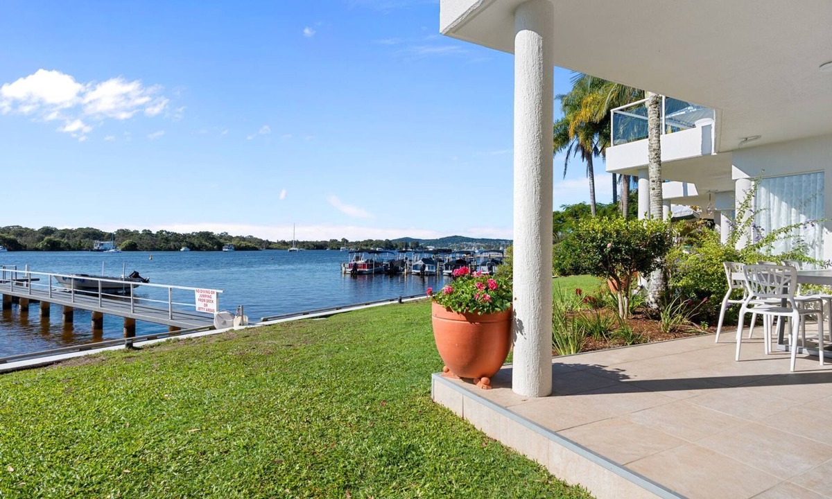 Noosaville Apartment | Noosa River Gardens 1 - Ground floor unit with access to Noosa River & jetty