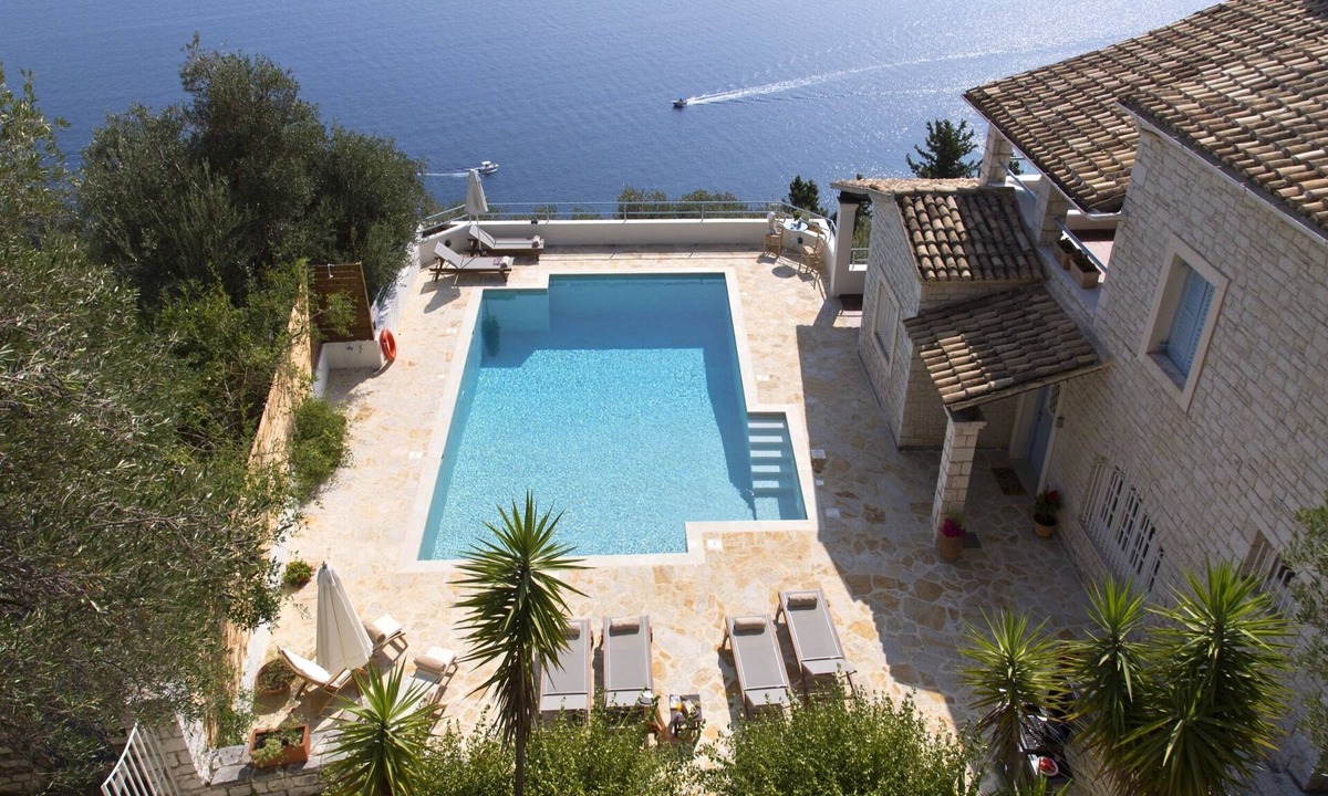 Barbati Villa | Sea Breeze Villa with stunning views in Corfu with private path to the beach