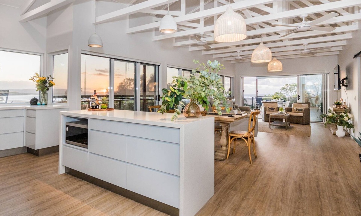 Seventeen Seventy House | Slipaway 1770 - magnificent home with majestic ocean water views, air conditioned