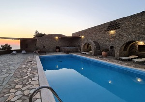 Andros Serenity-Adults Only-Sea view-pool/jacuzzi stone residence