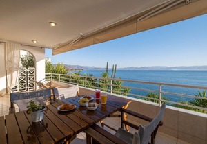 Beach Apartment | unique sea view balcony | near Nafplio, Mycenae, Epidaurus