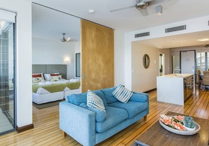 Luxury apartment in front of the marina