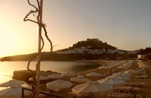 Lindos Apartment | Flora Studios with Acropolis View