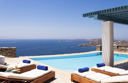 Paraga Villa | My Rental Homes - Villa Elpida with infinity pool overlooking the Aegean sea