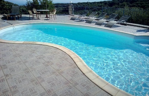 Nea Kydonia Villa | Peaceful and private family villa, big pool, wellness, views of sea and mountain