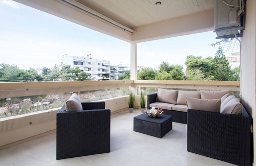 Voula Apartment | Promenade Apartment bright and elegant , located in the heart of Athens Riviera.