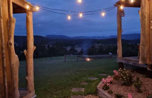 Innisplain Cabin | Rustic Early Settlers Cottage with incredible views