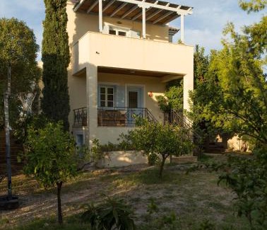Aegina Town House | Sea View Pool Villa with Independent Guest house