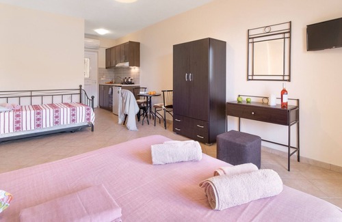 Vassiliki Apartment | Studio Apartment "Smart Lilly Studio 3" with Balcony, A/C & Wi-Fi