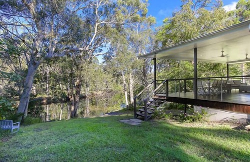 Cooroibah House | Your own stretch of wilderness river only 15 mins from Hastings St, incl kayaks
