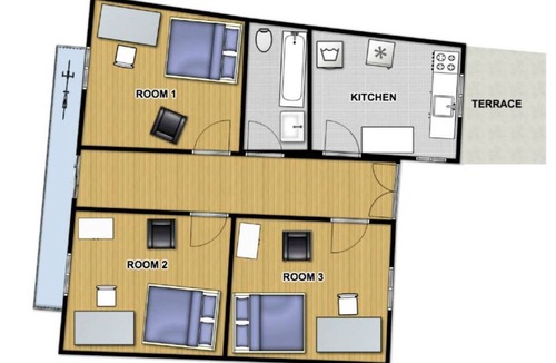 Volos City Centre Other | 80 m² Shared room ∙ 1 bedroom ∙ 3 guests
