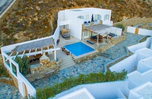 Elia Villa | Amazing Myconian Villa | 3 Bedrooms | Agios Sostis Villa | Panoramic Sea Views & Private Infinity Pool | Elia Beach