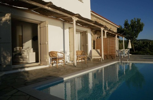 South Pelion Apartment | Apartment No. 1 # for 3 adults or 2 adults + 2 children - panorama sea view with pool