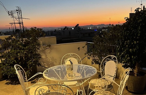 Neos Kosmos Apartment | Athens Neos Kosmos Penthouse, city and sea view