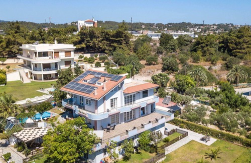Asgourou Villa | Athina's Pool Villa with Heated Pool