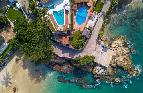 Puerto Vallarta Villa | Beach Front House , 5 minutes to down town,private pool ,staff , come to enjoy!
