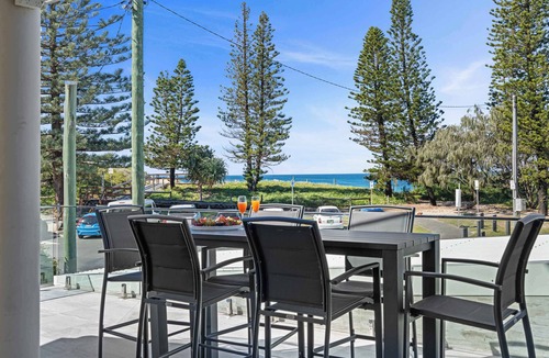 Buddina House | Beachfront at Buddina with Heated Pool & Sea Views