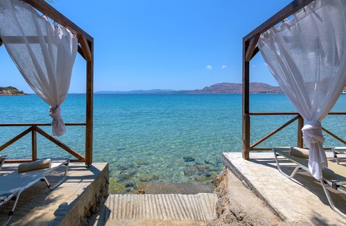 Pefkos Villa | Beachfront Villa few steps away from a sandy beach