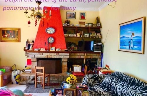 Delfoi Apartment | Delphi celebrity v i p the navel of the Earth, CENTER-DELPHI-penthouse galaxy&sky panoramic view, harmony&YOGA