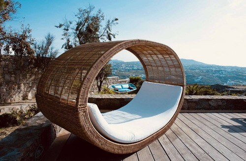 Ano Mera Villa | Dreamy Boho 5bed with Pool and Ocean View