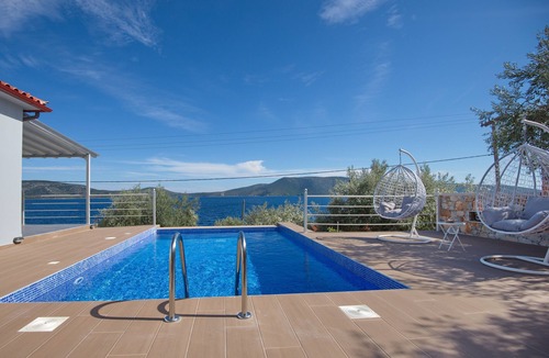 Nimfea Villa | Enjoy the private pool at fully equipped, modern beach house.