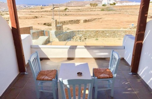 Glastros Apartment | Fantastic studio apartment for 2 people with kitchen and balcony with a view.