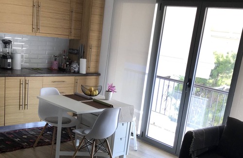 Skiathos Town House | Fully equipped seafront house with spectacular seaview & small beach right below