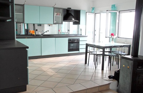 Pylos-Nestoras House | house-apartments, panoramic view overlooking sea and citadel,above ground pool,