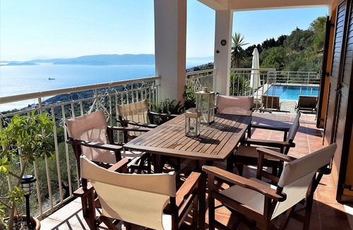 Glossa Villa | Malena Pool Villa with stunning view in a quiet location. Free WIFI and jacuz