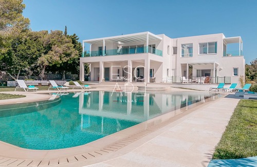 Kosta Villa | Modern minimal villa , walking distance to the beach,amazing sea view