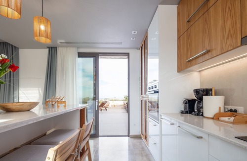 Kato Galatas Villa | Oinolithos Luxury Villa Merlin - Sea views, 1 km from the beach, private pool!