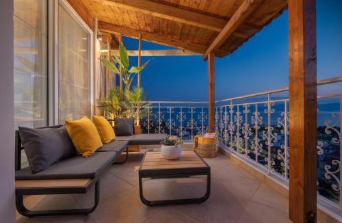 Loutra Edipsou House | Panoramic view!Penthouse 120qm of sea & mountain
