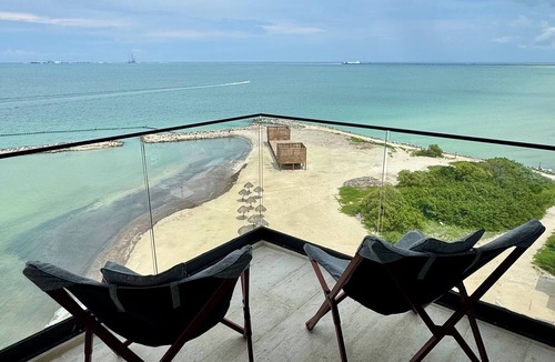 Merida Apartment | Progreso Oceanfront Escape Panoramic Views at Yucalpetén Resort Marina