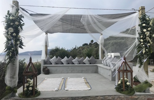 Karystos Villa | Quiet Location with Direct Beach access from our Garden! Perfect for families.
