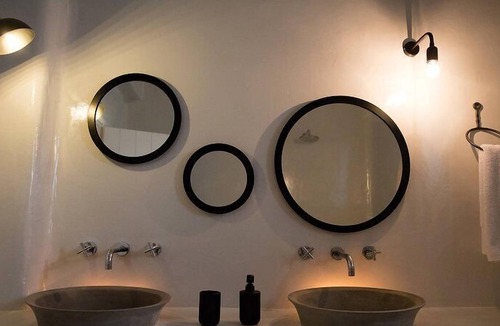 Mykonos Villa | R 3425 Villa Jaeger Agios Lazaros With Bathroom Amenities , Magnifying Mirror & Walking closet.