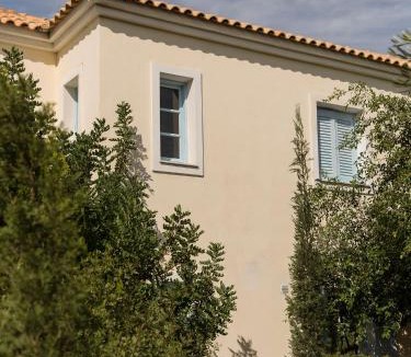 Aegina Town House | Sea View Pool Villa with Independent Guest house