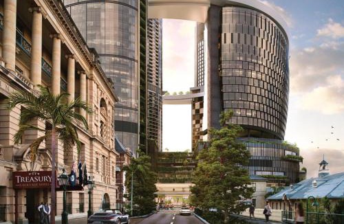 Brisbane Central Business District Apartment | Sky High Zen at Queens Wharf Level 59
