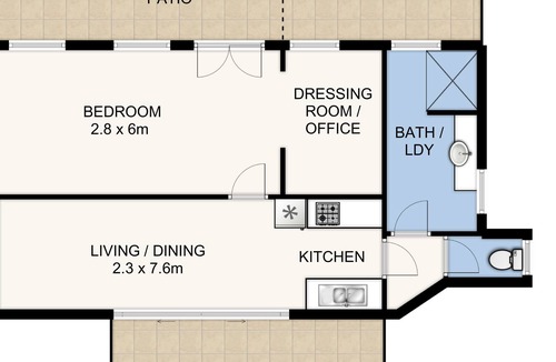 Sherwood Cottage | Spacious cottage with large fenced yard. Private access / pets welcome / air con