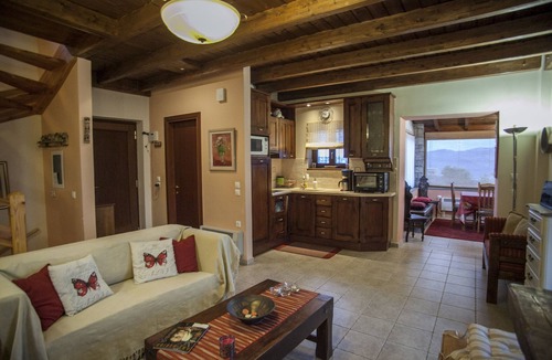 Arachova Condo | Spacious stone built home with spectacular mountain views
