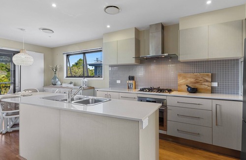 Tin Can Bay House | Views of the bay from this modern townhouse with pool!