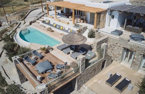 Ftelia Villa | Villa Barbarossa - Elegant Beachfront Retreat with Heated Pool & Outdoor Gym