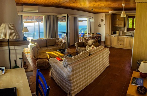 Glossa Villa | Villa Panorama - Amazing sea view, private pool, sleeps 7, private & peaceful!