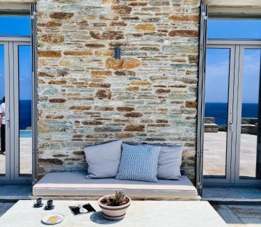 Batsi House | Villa Thalassa, Beachfront, Private Pool & Sunset Views by Explore Andros