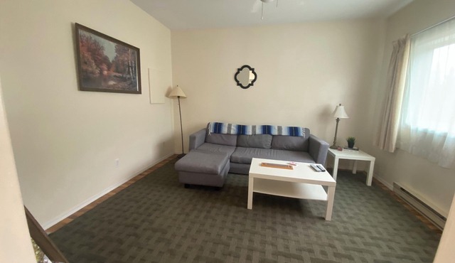 Self contained basement apartment. 5 minutes to Dutch Lake beach