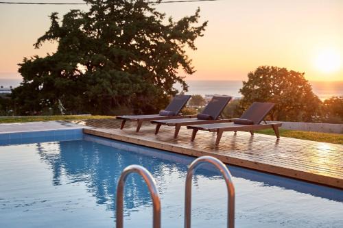 Luxury Rhodes Villa Anissa Villa Sea View Private Swimming Pool 4 Bedrooms Kalithea