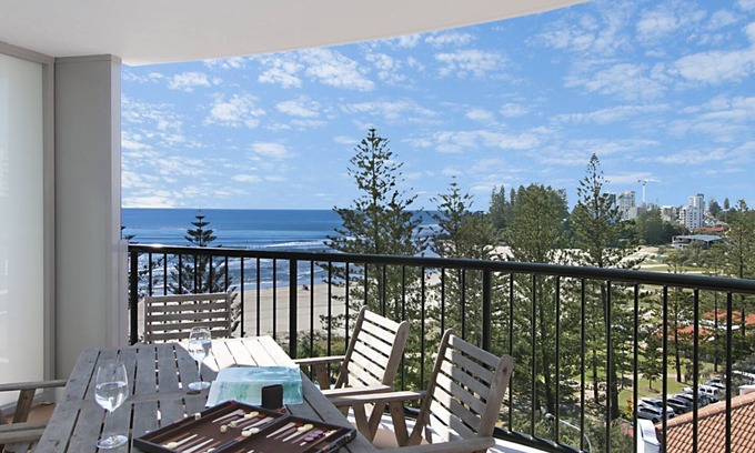Coolangatta Apartment | Calypso Tower Unit 807 Three bedroom beachfront apartment in central Coolangatta