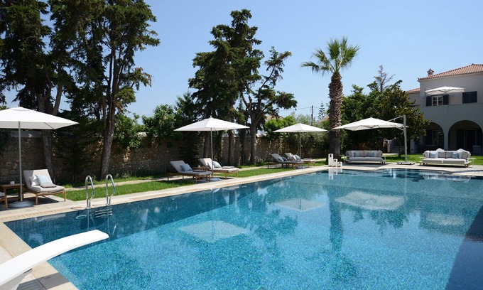 Spetses Villa | Elysian Villa - Ultra Luxurious Spetses Villa With Chef, Pool, Gym, Basketball.