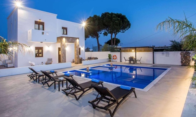 Pefkos Villa | In the heart of Pefkos village- smart villa